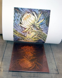 Printing the black plate on copper